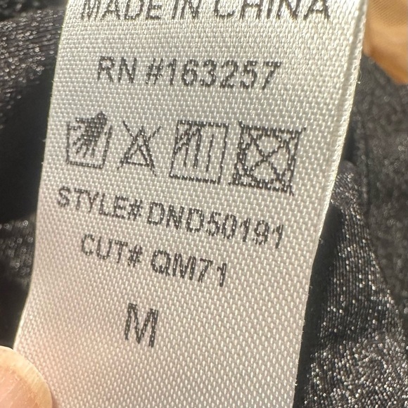 QUEEN MANIA MINI Black Mesh Dress Embellished with Black Faceted Beads SZ M NWOT - Picture 13 of 14